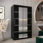 120 Cm Breiter Kleiderschrank Mit 2 Türen | 5 Fächer | Farbe For Kleiderschrank 120 Cm