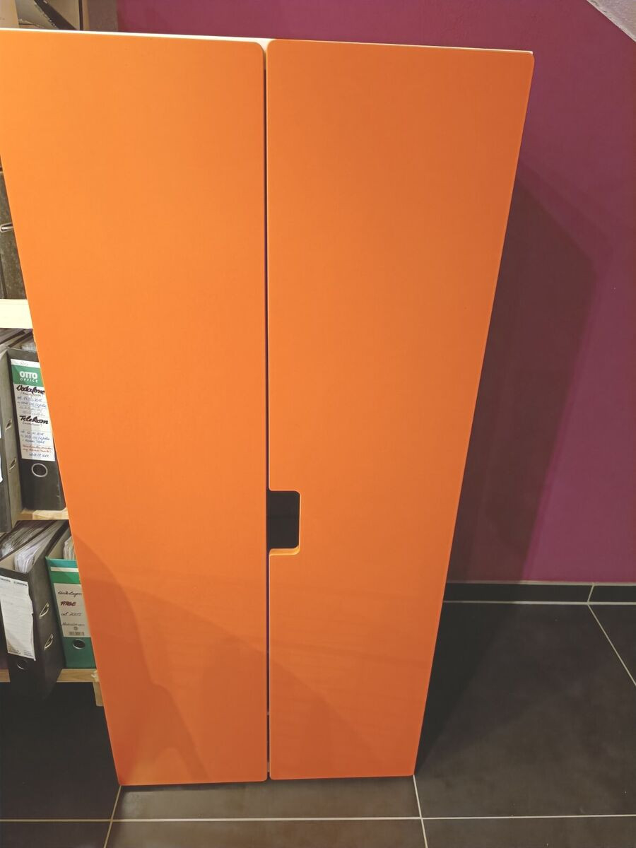 3 Kinderschränke Stuva Ikea Orange/Weiß Kinderzimmer Kleiderschrank in Ikea Stuva Kleiderschrank