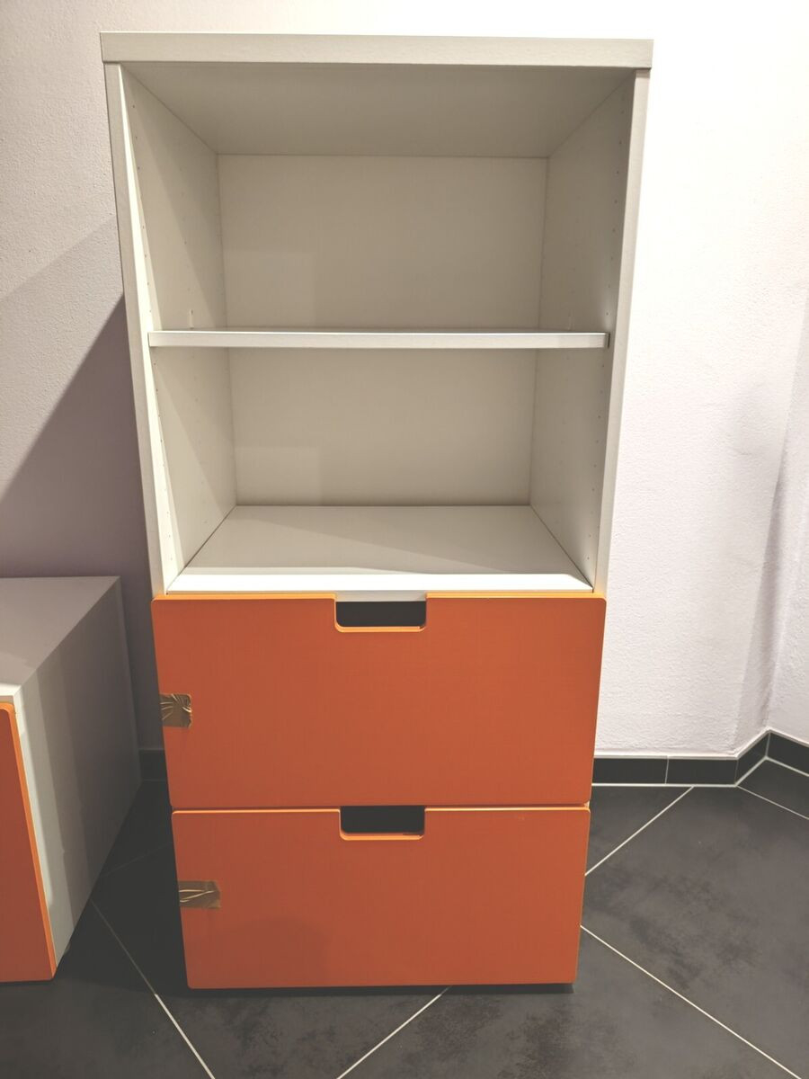 3 Kinderschränke Stuva Ikea Orange/Weiß Kinderzimmer Kleiderschrank with Ikea Stuva Kleiderschrank