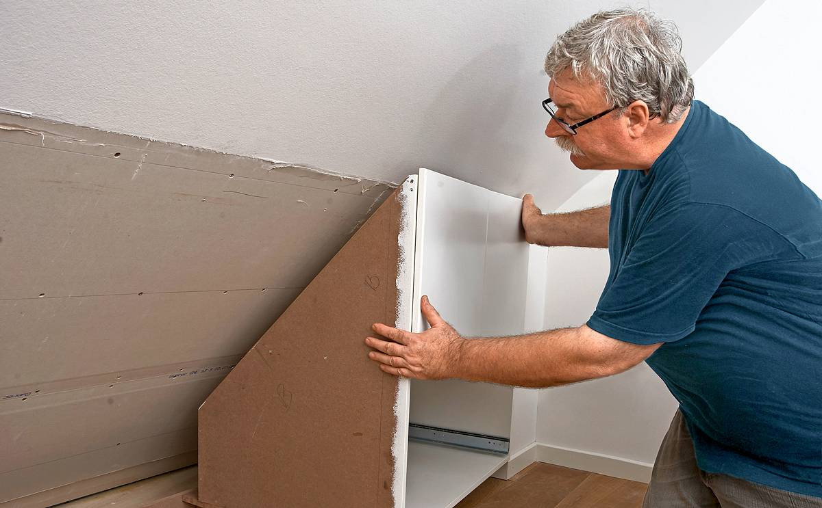 Dachschrägenschrank Nach Maß | Selbst.de regarding Kleiderschrank Dachschräge Selber Bauen