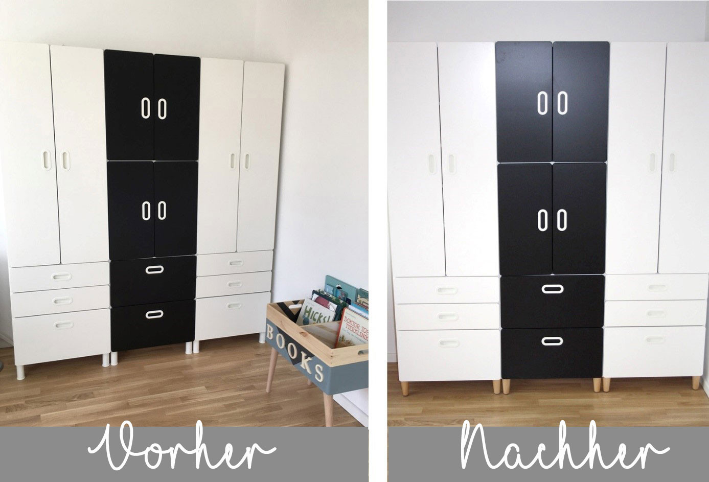 Ikea Hack: Stuva Kleiderschrank Mit Möbelfüßen | New Swedish Design pertaining to Ikea Stuva Kleiderschrank