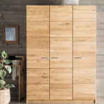 Kleiderschrank 3 Türig Massivholz Eiche Mit Einteilung For Kleiderschrank Massiv