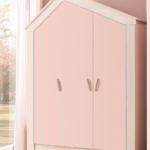 Kleiderschrank Pink House, 3 Türig Throughout Kinder Kleiderschrank Mädchen