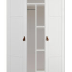 Lifetime Kidsrooms Kleiderschrank 100 Cm Mit 2 Türen In Whitewash Within Kleiderschrank 100 Cm Breit