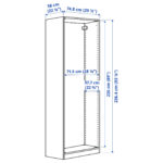 Pax Korpus Kleiderschrank - Weiß 75X58X236 Cm regarding Kleiderschrank Maße