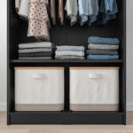 Rakkestad Schrank Mit 2 Türen – Schwarzbraun 79X176 Cm Within Ikea Rakke Kleiderschrank