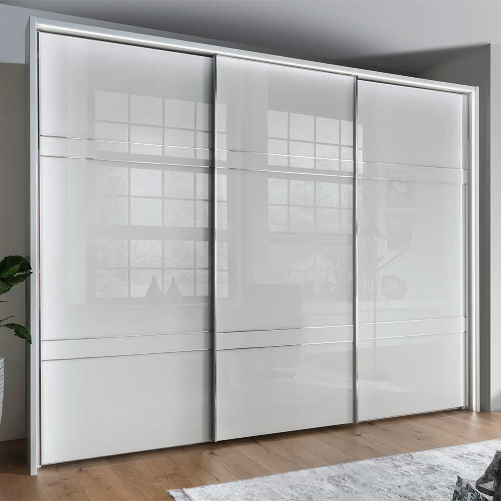 Schwebetüren Kleiderschrank Mit Glas Front - Ekino regarding Kleiderschrank Mit Schwebetüren