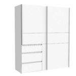 Winn 2 Von Forte – Schwebetürenkleiderschrank Mit 3 Schubladen With Regard To Kleiderschrank 170 Cm Breit