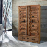 Wolf Möbel Container Highboard 90X45X150Cm Natur For Container Kleiderschrank