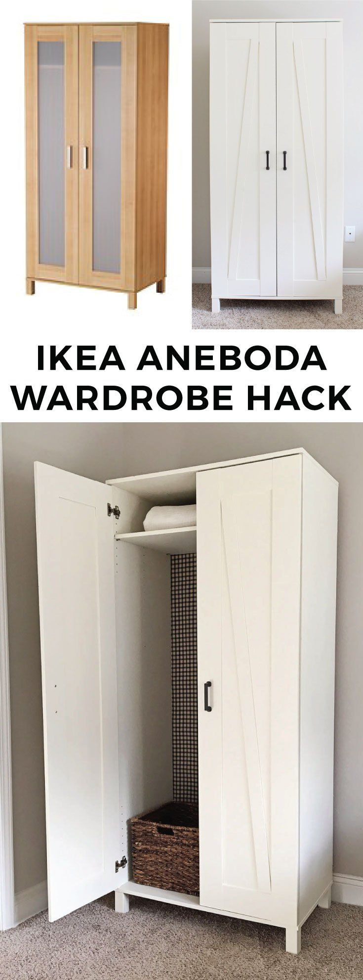 Ikea Hack: Aneboda Wardrobe - Angela Marie Made within Ikea Kleiderschrank Aneboda